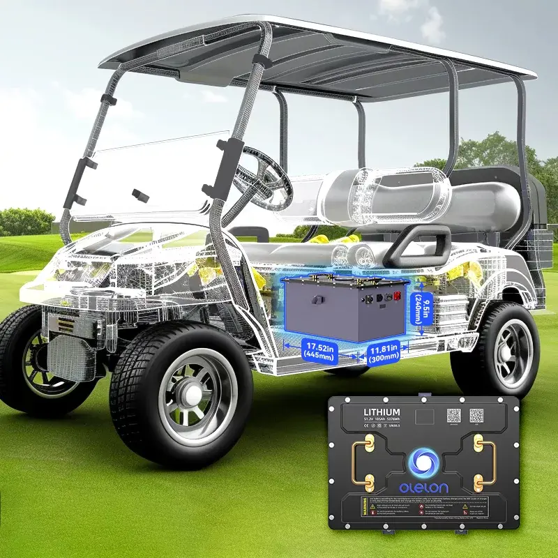 51 2v 105ah Lifepo4 Golf Cart Lithium Battery
